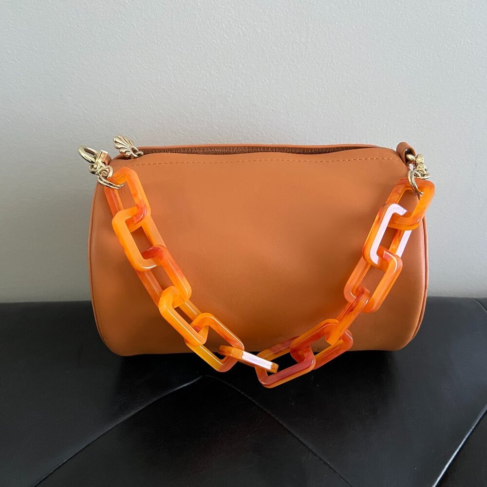 LELE SADOUGHI Barrel Bag w/ Chain Strap